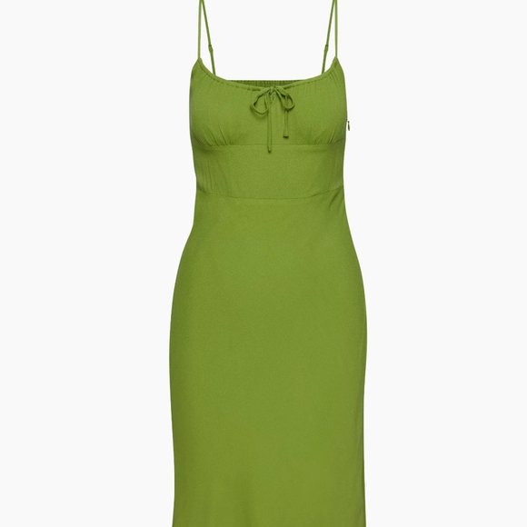 Aritzia Wilfred Bellow Midi Dress green sz 0 - Picture 6 of 7